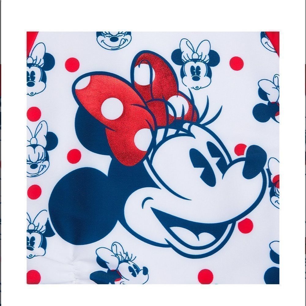 𝅺Girls Minnie mouse bikini with rash guard - Picture 3 of 7